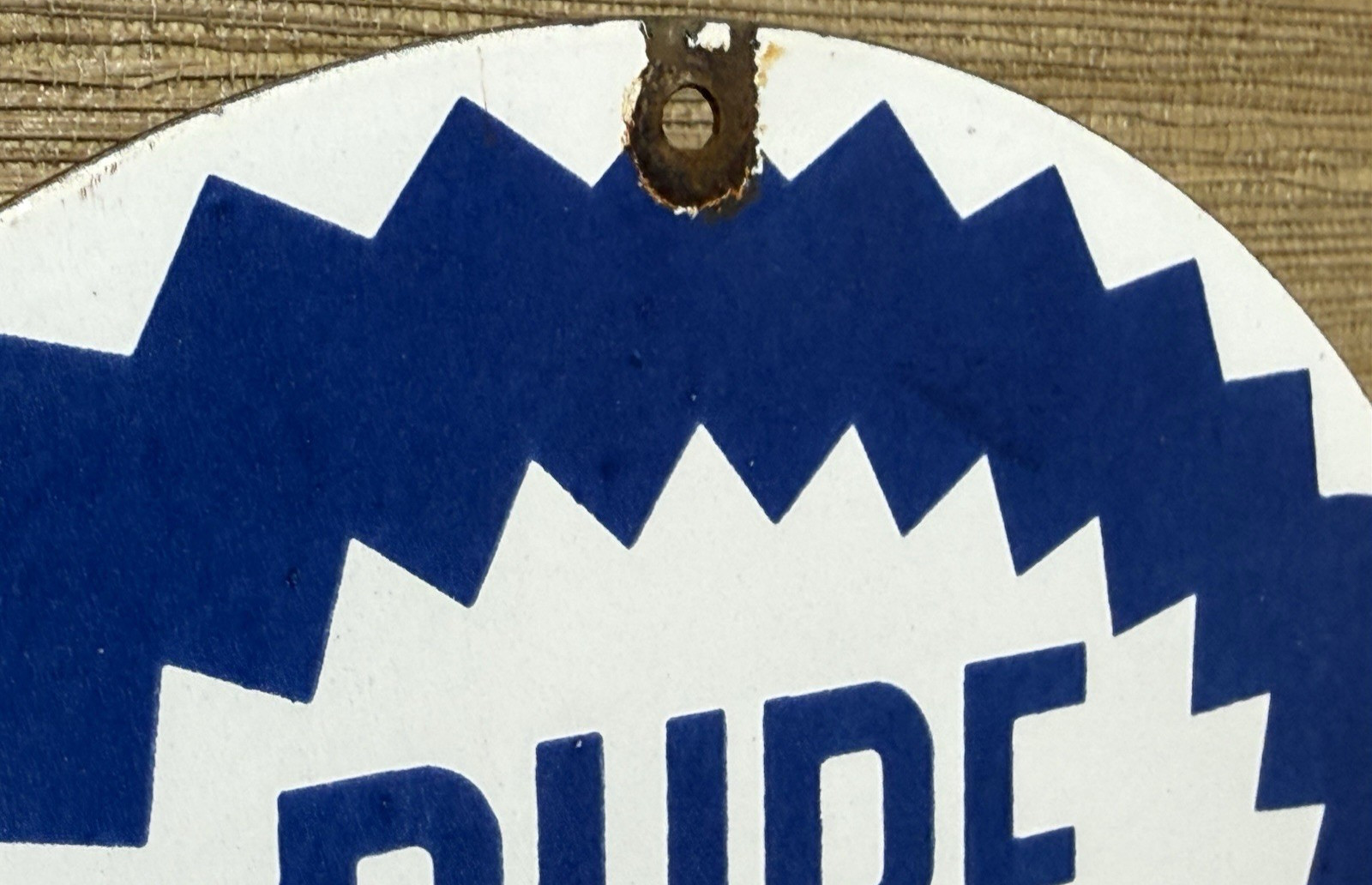 VINTAGE PURE GASOLINE PORCELAIN SIGN GAS STATION PUMP PLATE MOTOR OIL SERVICE
