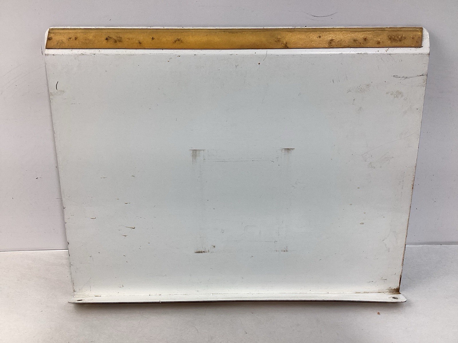 Vintage Metal Gas Pump Topper Sign, Discount For Cash, 14 x 11