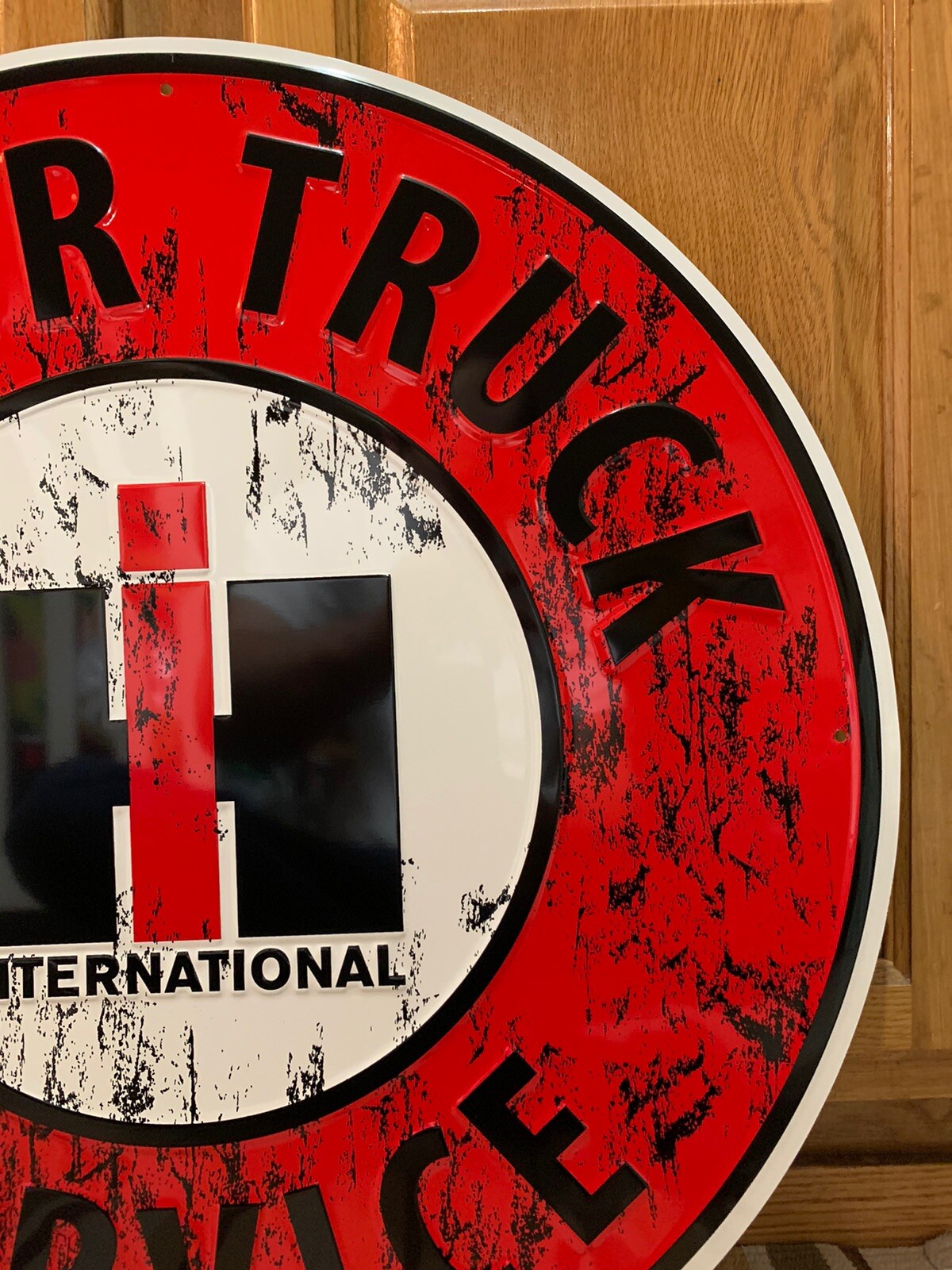 International Harvester Sign IH Vintage Style Wall Decor Gas Oil Farm Truck