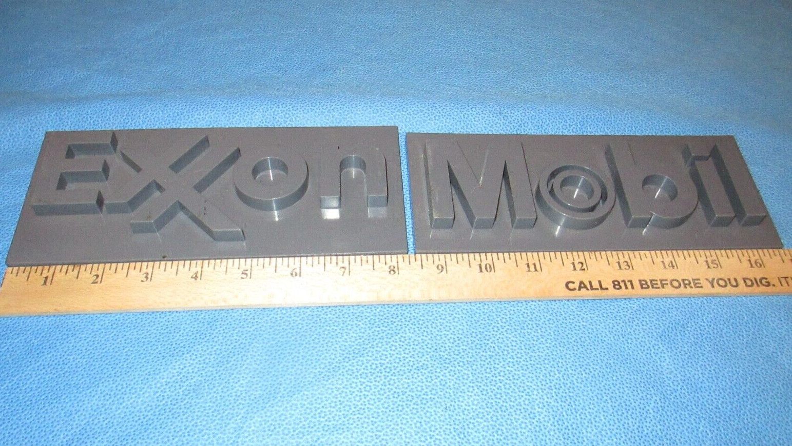 EXXON MOBIL FUEL PUMP SIGN INSERTS GAS OIL ADVERTISING C13