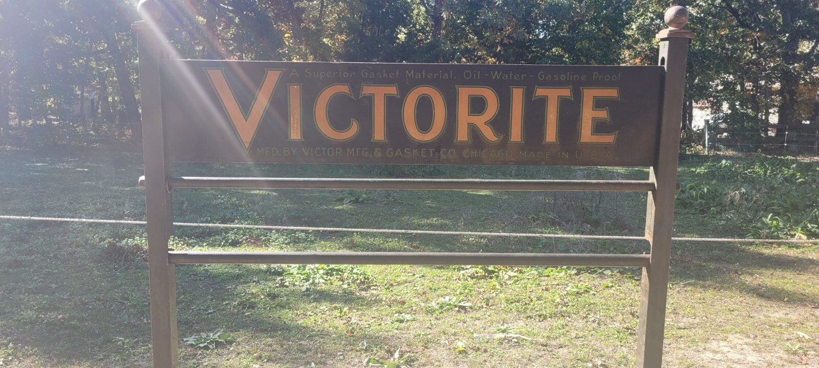 Original Vintage Victor Victorite Superior Automotive Gasket Material Rack