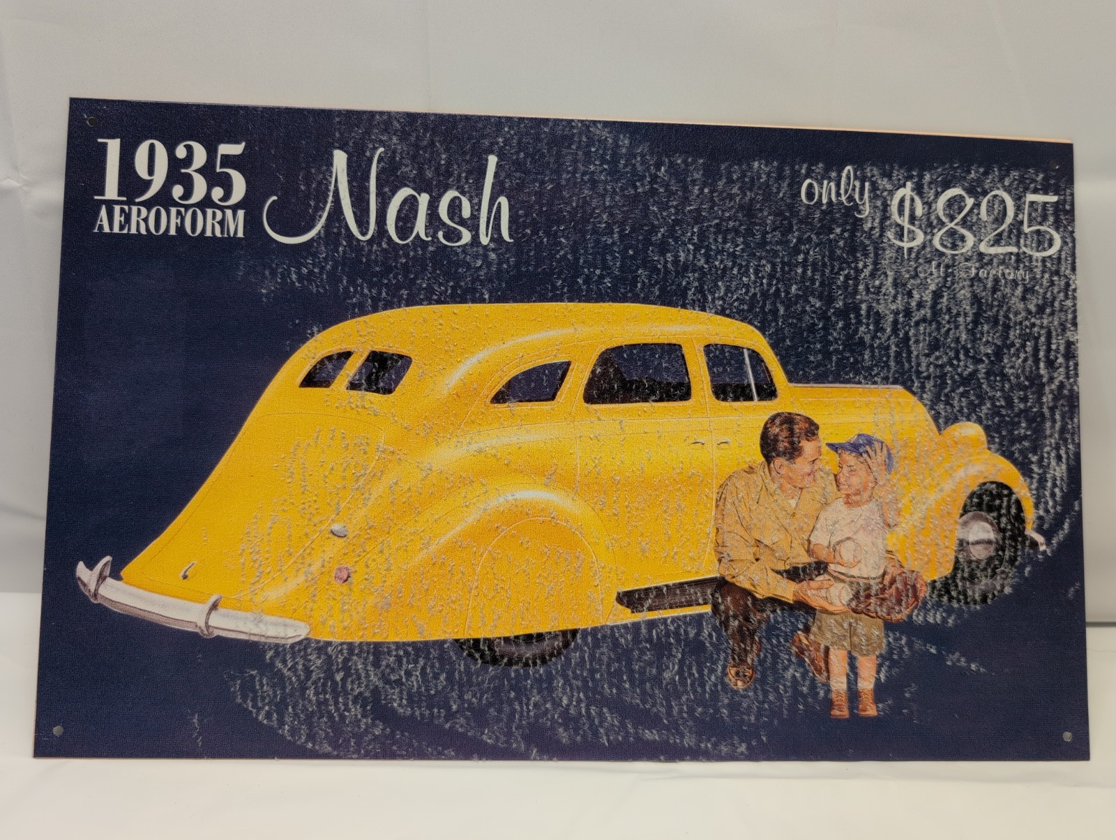 Nash Aeroform 1935 Tin Metal Sign Repo Advertising 10×16 American Motor Company