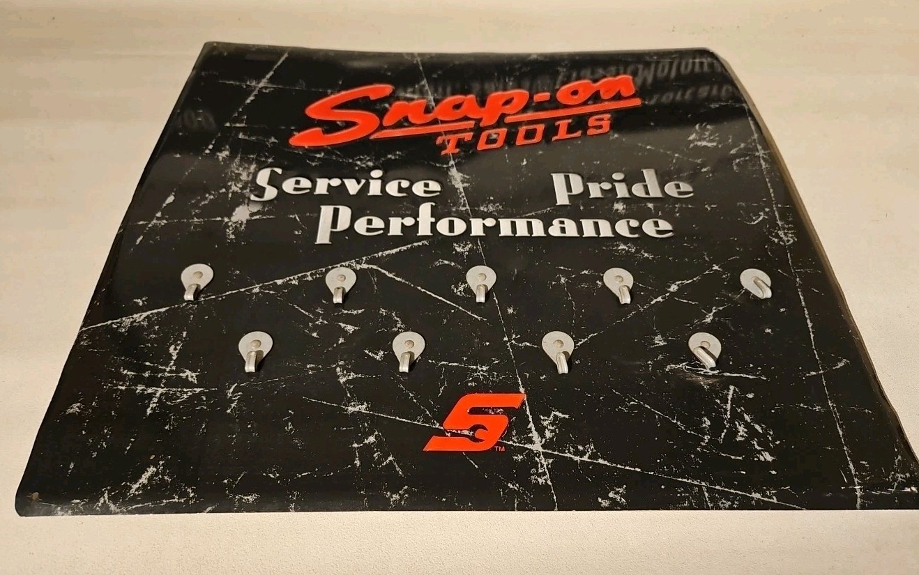 Snap-On Tools Service Pride Performance Metal Key Holder Sign