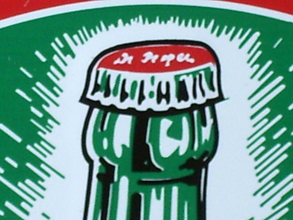 DR PEPPER Good For Life ! -BIG 13 1/2″ Round OLD SIGN Dated1993 BIGGER Than Most