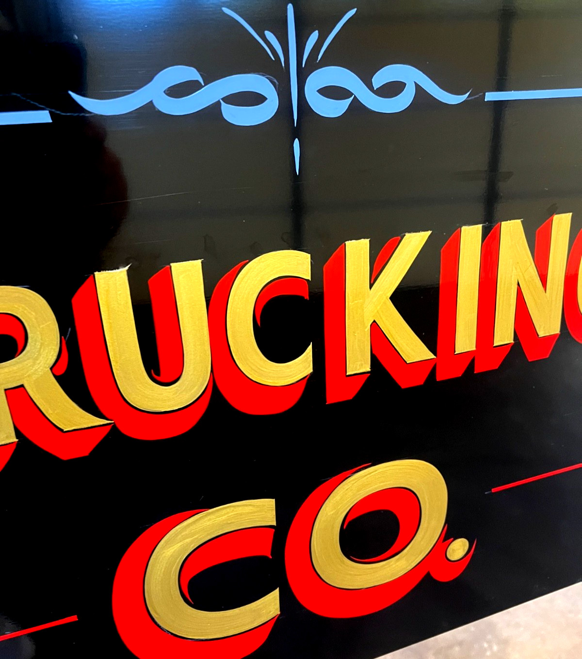 CUSTOM ORDER A HAND PAINTED PETERBILT BUSINESS SIGN Trucking CO -MANUFACTURING