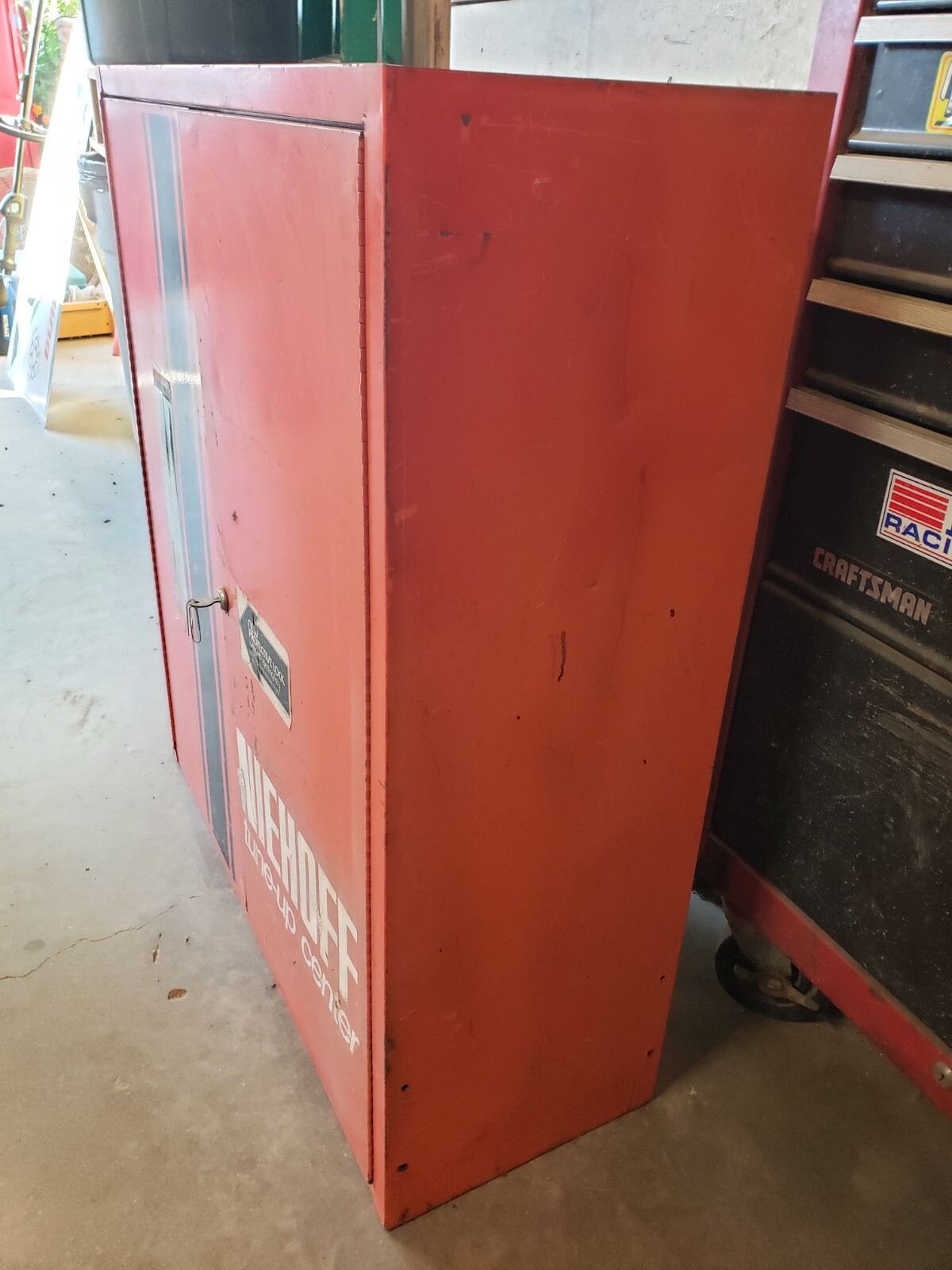 Vintage Niehoff Tune-up Center Parts Wall Metal Cabinet – Gas Oil Garage Hot Rod