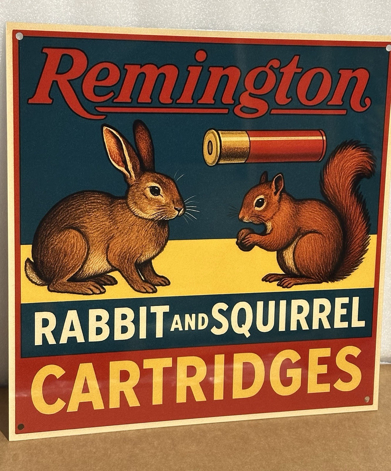 Hi Gloss!! Remington rabbit and squirrel cartridges hunt Vintage Style Sign
