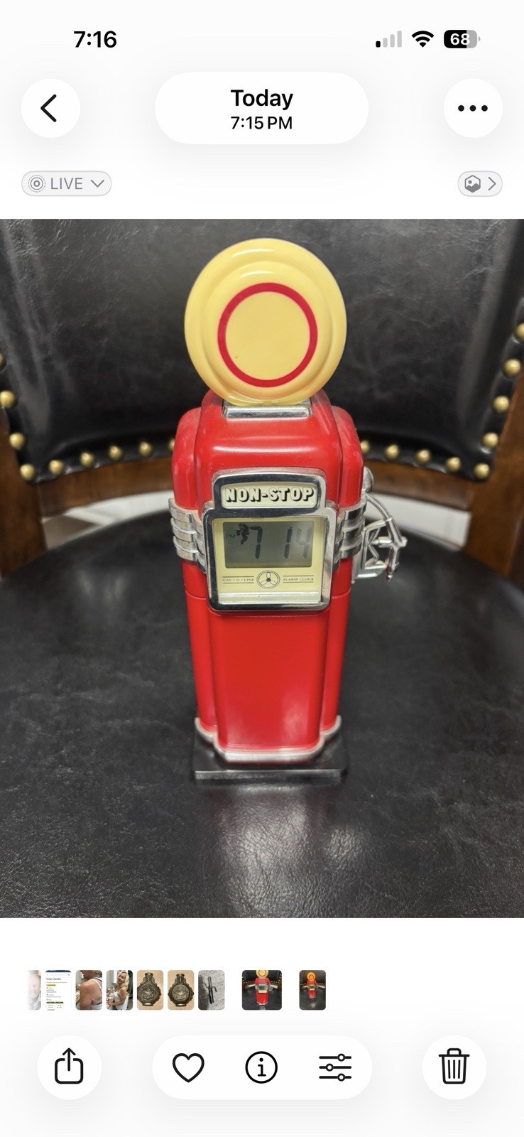 Marksman Nonstop Gas Pump Clock