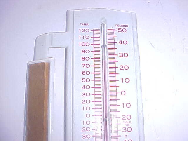 Vintage Marathon Oil Tin Thermometer CRESTWOOD OIL FREEPORT ILLINOIS
