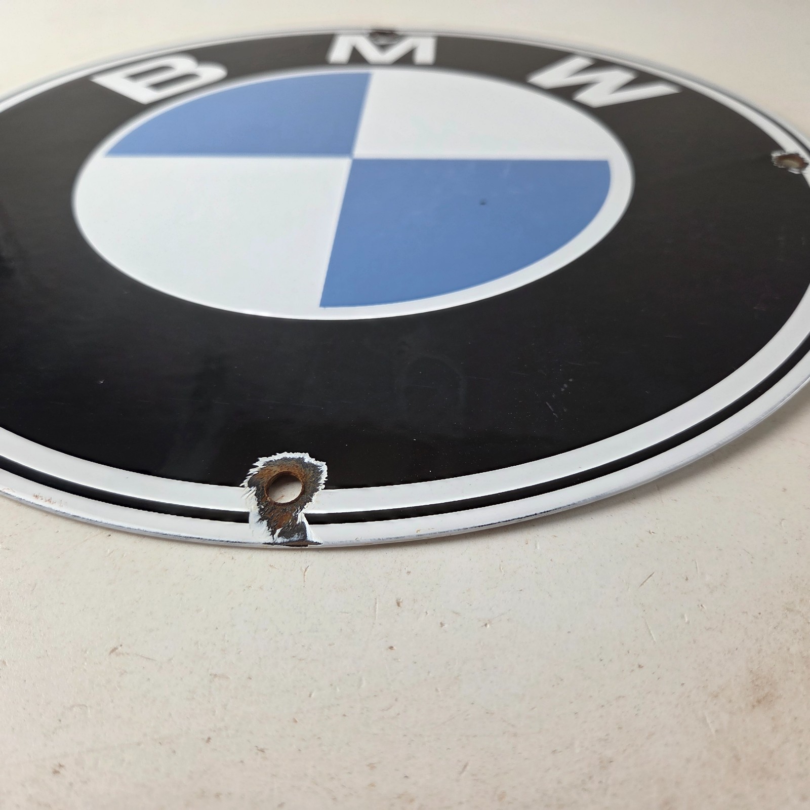 Vintage BMW Automobiles Sign – Porcelain International Garage Shop Gas Pump Sign