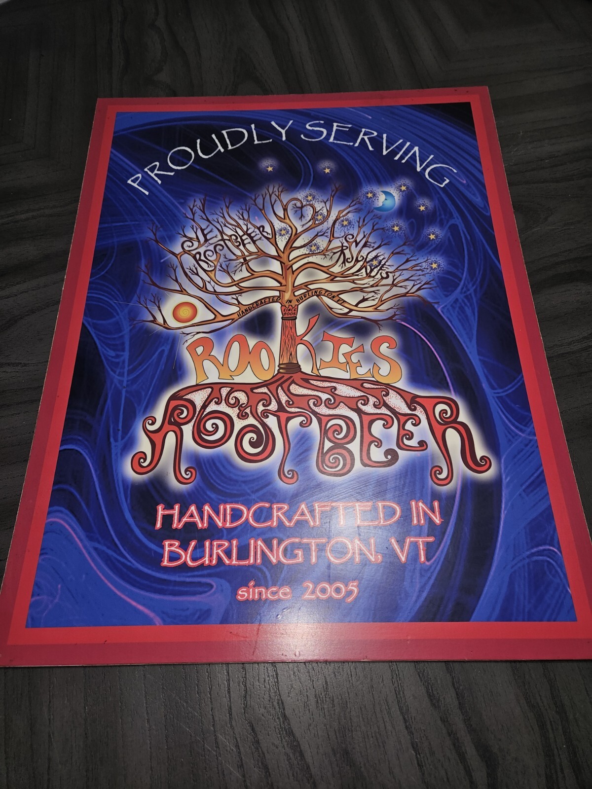 Rookies Root beer Sign. Thick Plastic. Good Condition. RARE!