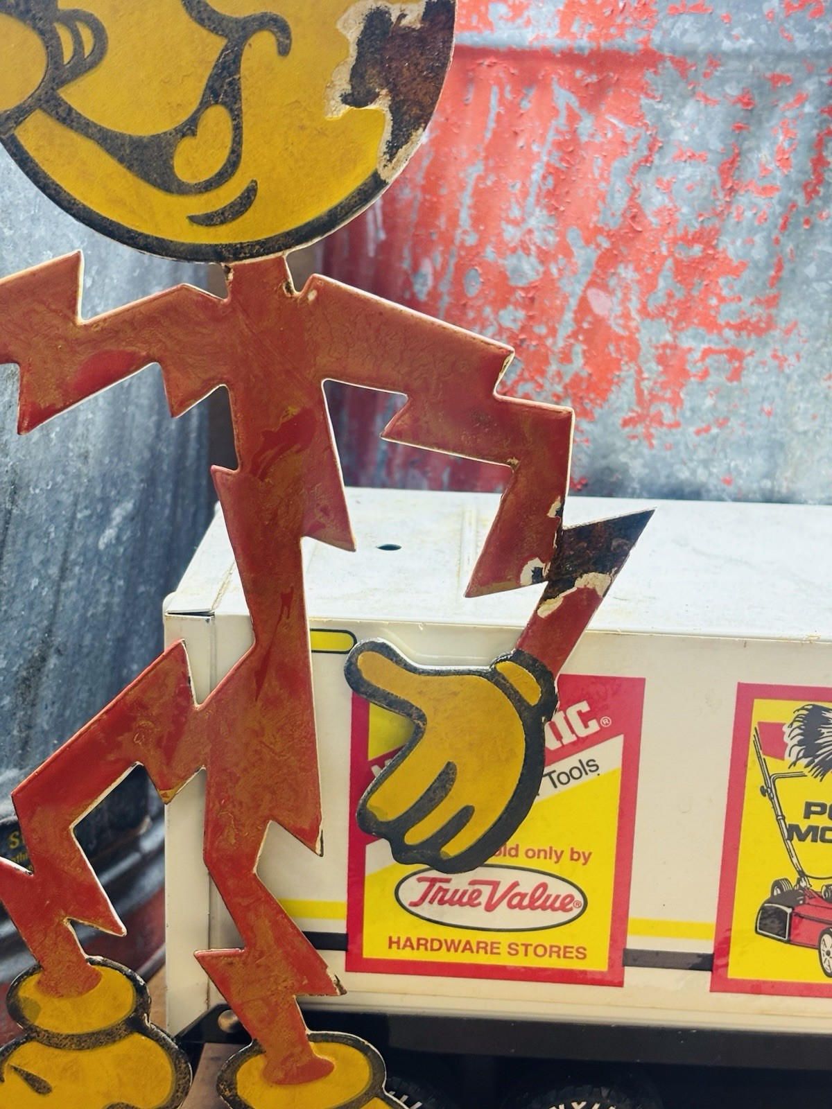 Reddy Kilowatt Porcelain Advertising Sign 12 inches