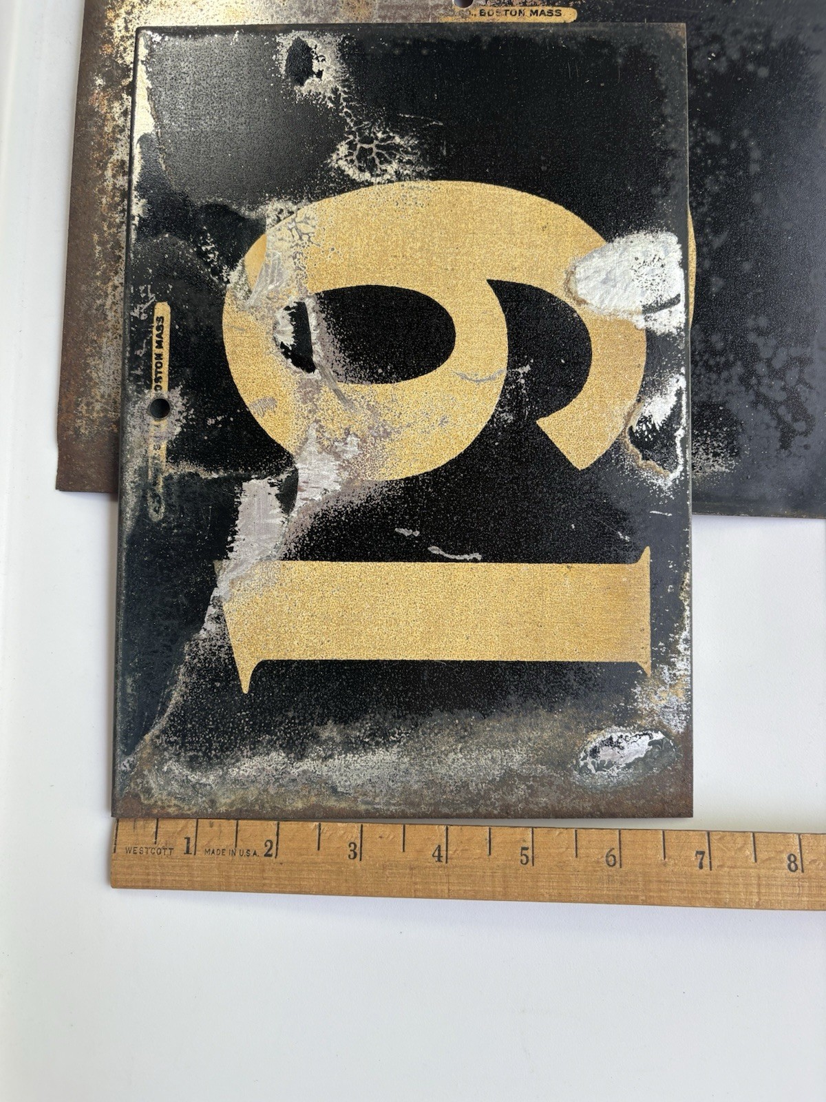 Vintage Metal 1930s Gas Service Station Pair Signs 2 Sided # 19 Price