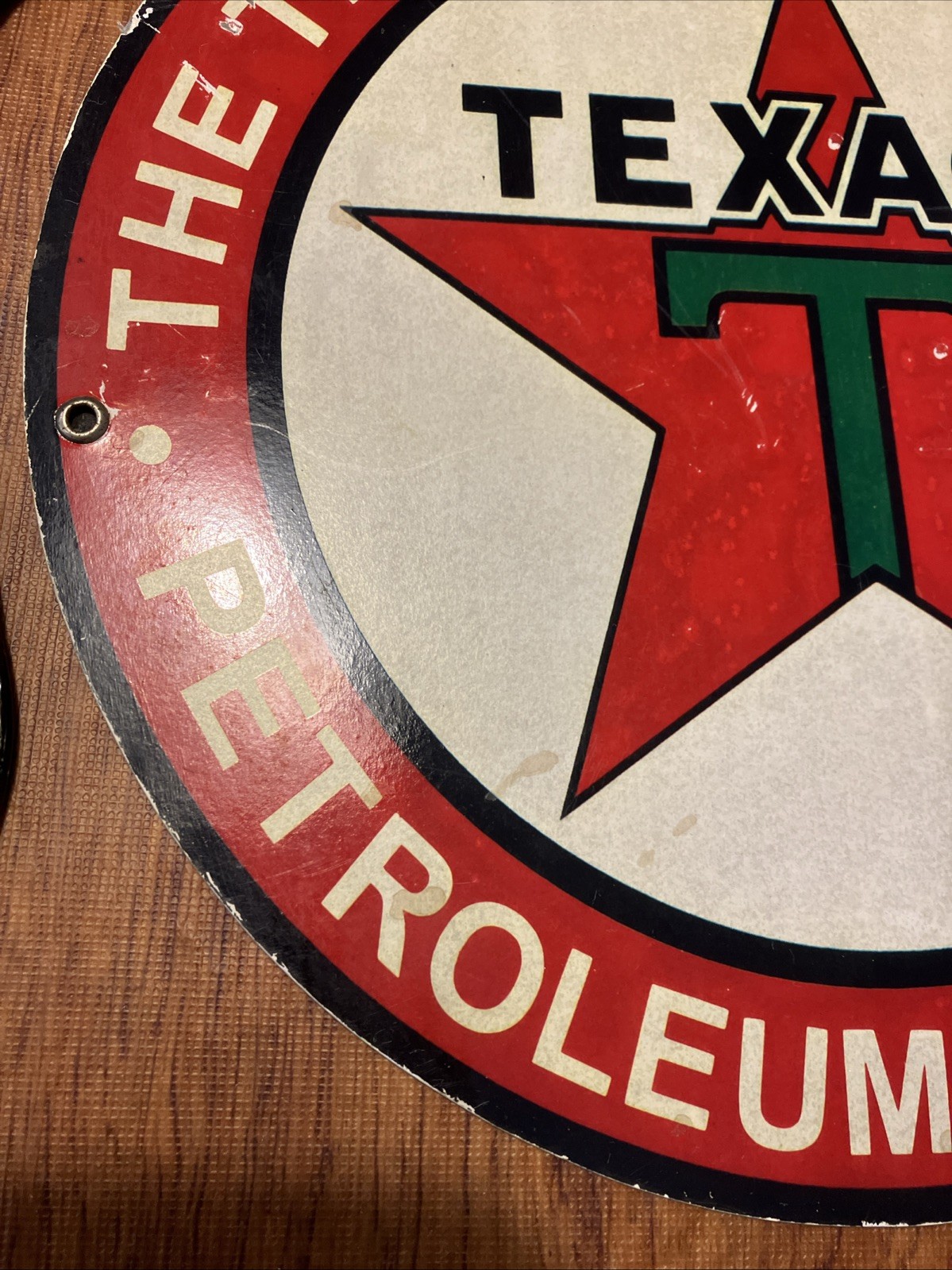2 Retro Auto & Gas Metal Signs Texaco Red Star T 11” Round & Rt66 10.5”