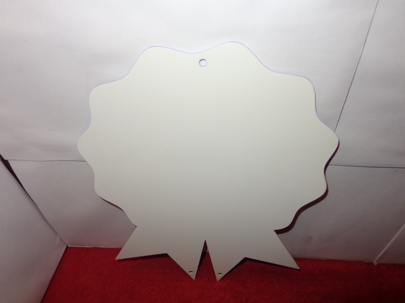 8 3/4 x 12 in GM PONTIAC GOODWILL USED CARS ADV. SIGN HEAVY DIE CUT METAL #S 30