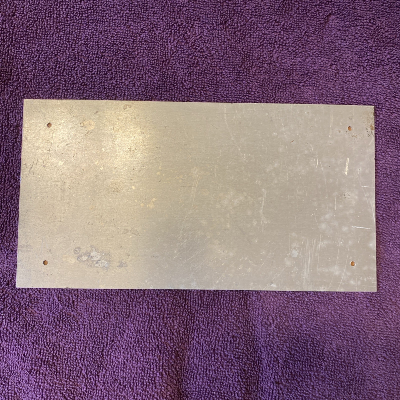 Vintage Milwaukee Aluminum Junk Collector Reflective Permit Tag Sign April 1990