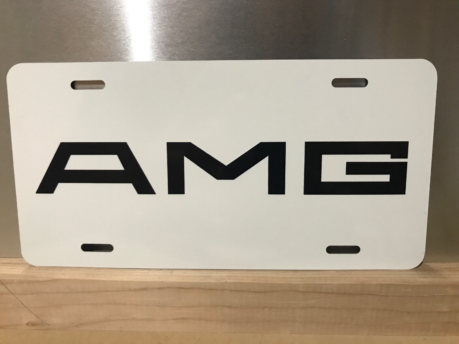 AMG Mercedes Benz German Racing Oil License Plate Reproduction