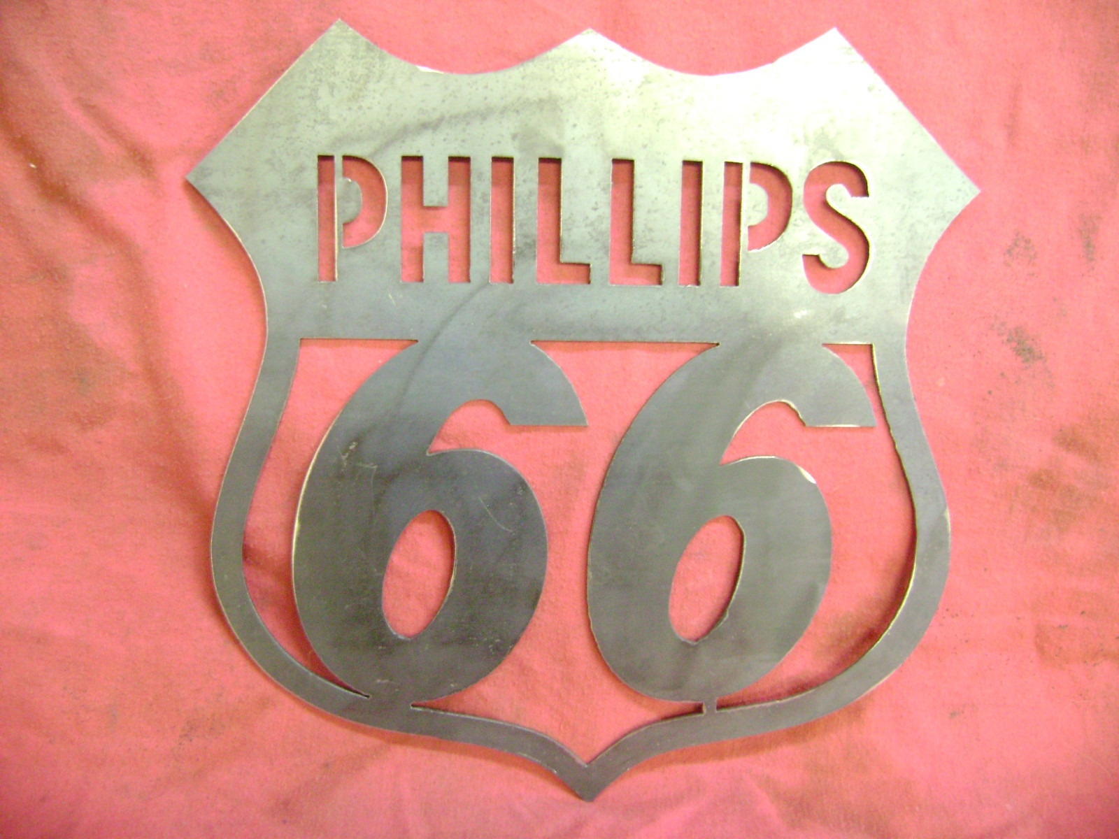 Phillips 66 Plasma Cut Sign 14ga Steel