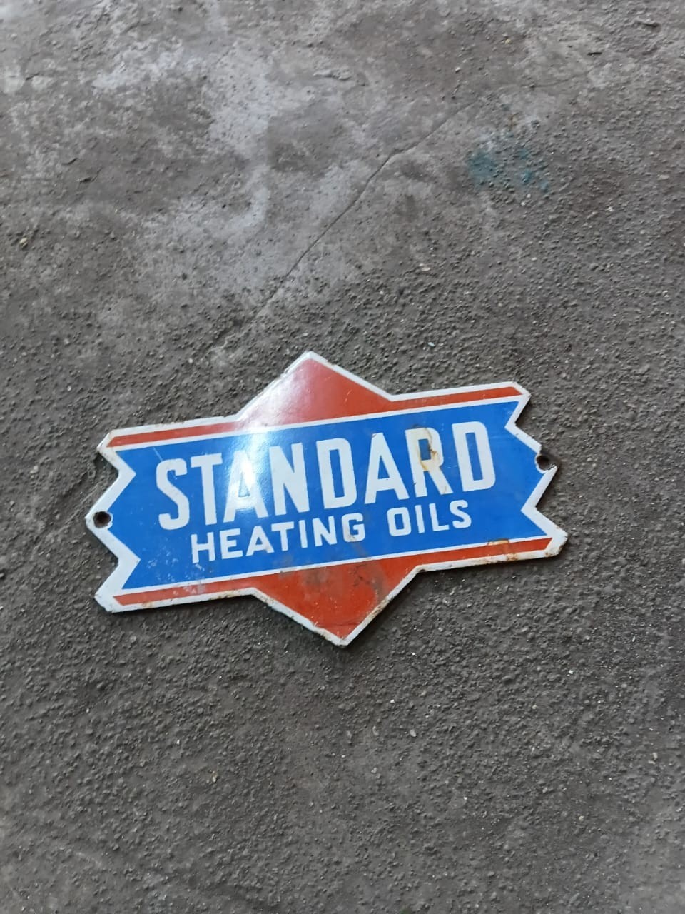 PORCELIAN STANDARD ENAMEL SIGN SIZE 8X4 INCHES