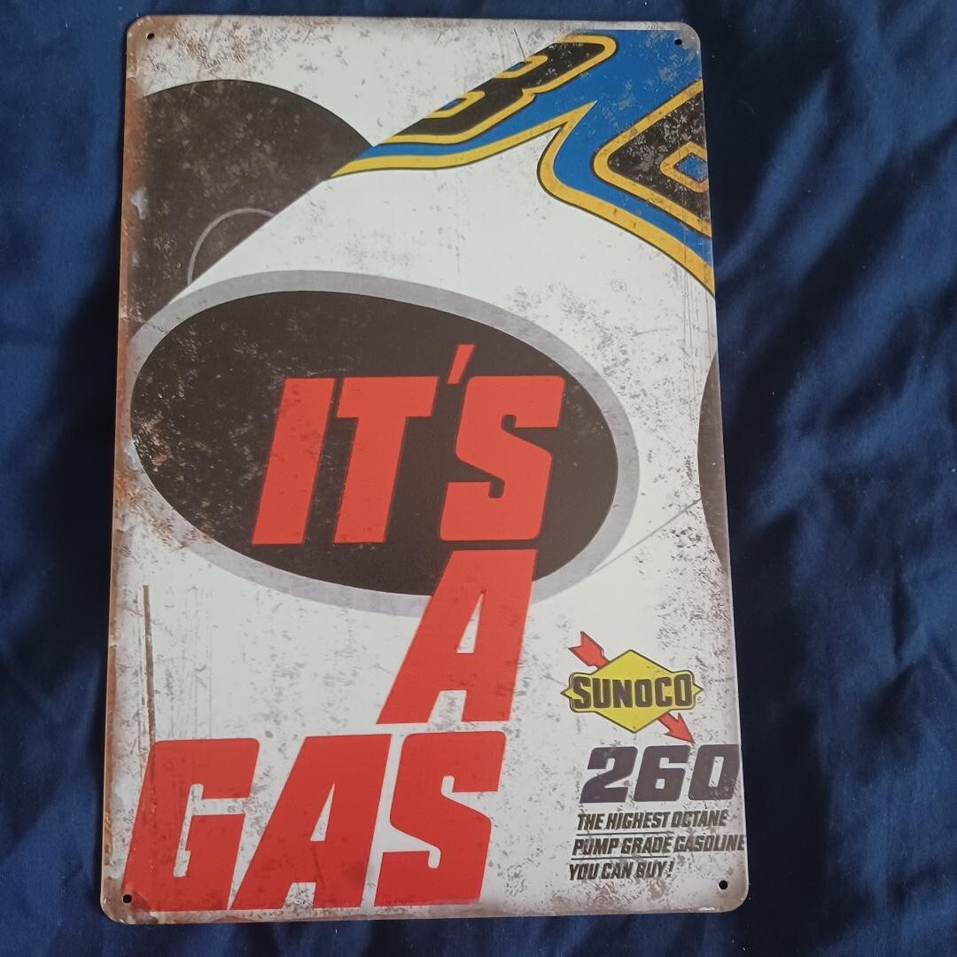 8″X12″ Metal Sign Wall Art Man Cave Garage Bar Gas Station Sunoca 260 Gasoline