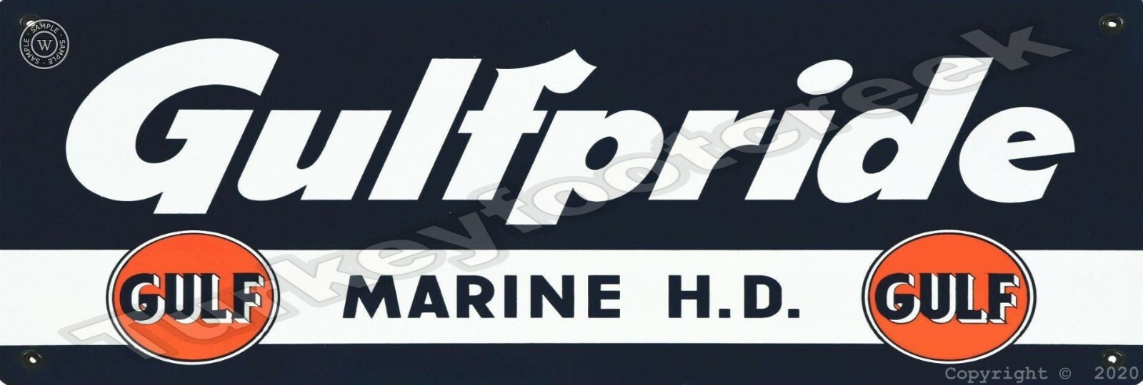 Gulfpride Marine H.D. 8″ X 24″ Metal Sign