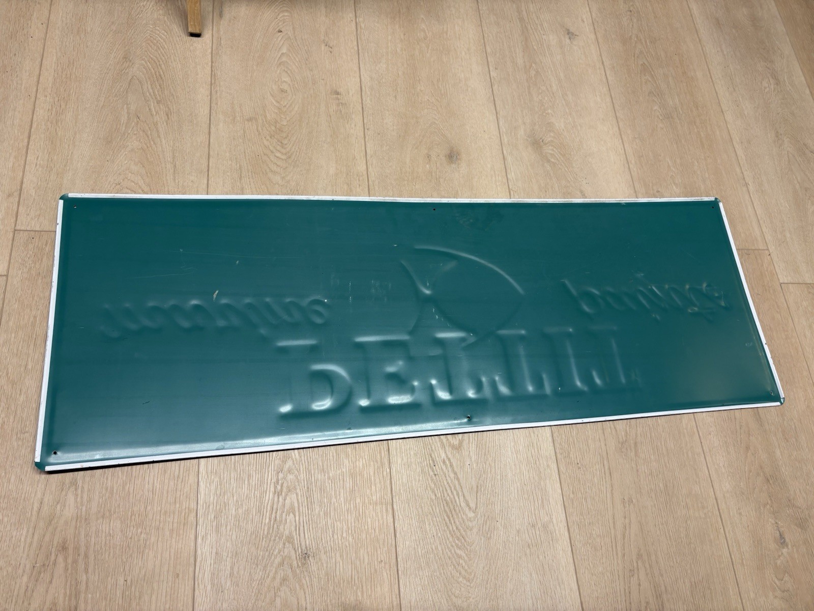 Vintage Pettit Marine Paint Tin/Metal 40” X 14” SCIOTO SIGNS® KENTON, OHIO 1988