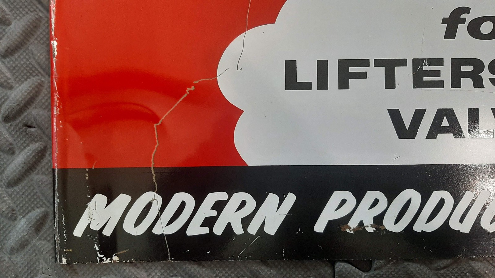 100% ORIGINAL 1950S LUSCON ACTIV8 AUTO OIL GAS STATION AIRPLANE SIGN NO REPOPS