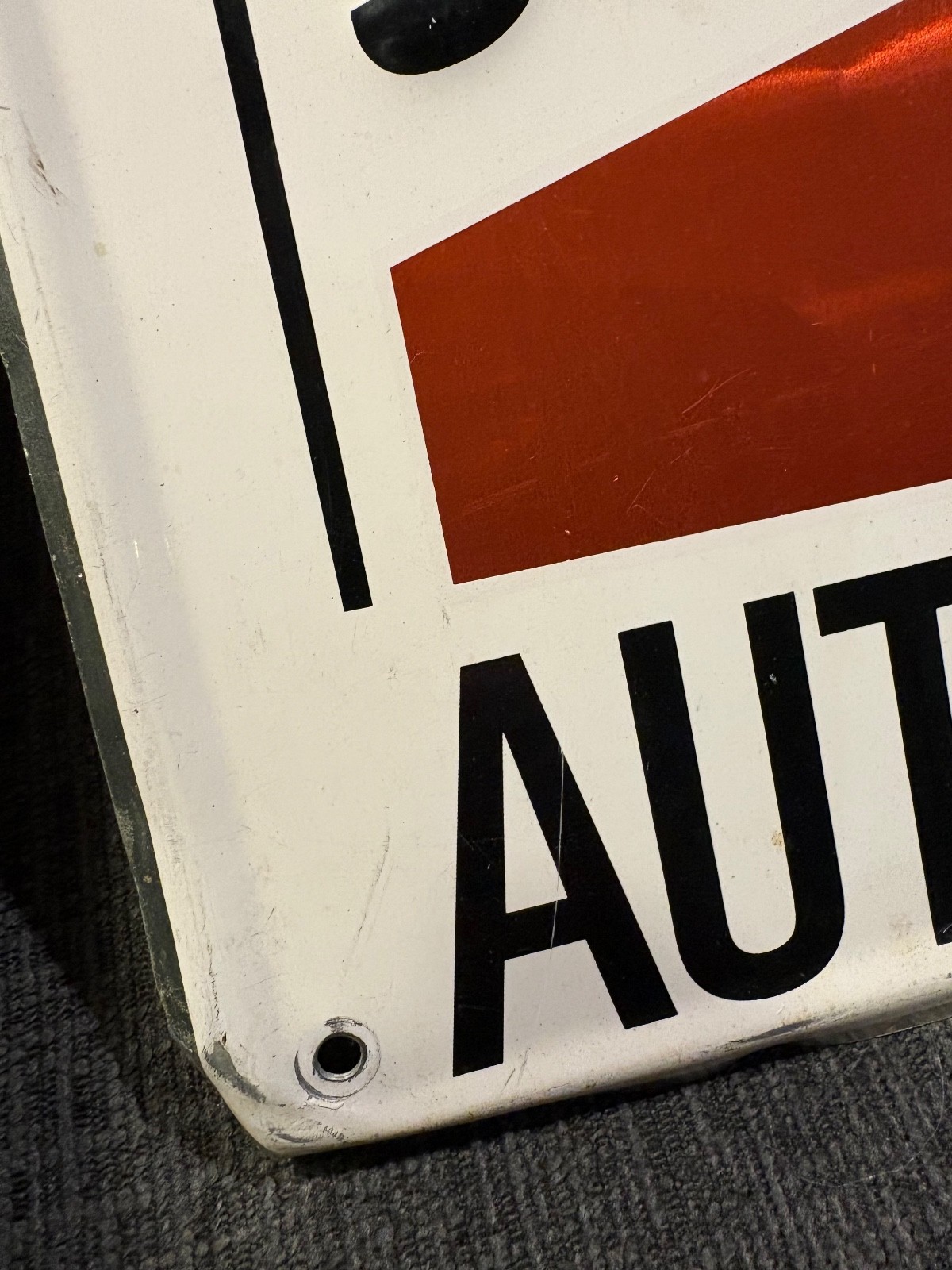 Vintage GTX Motor Oil Embossed Dealer Sign