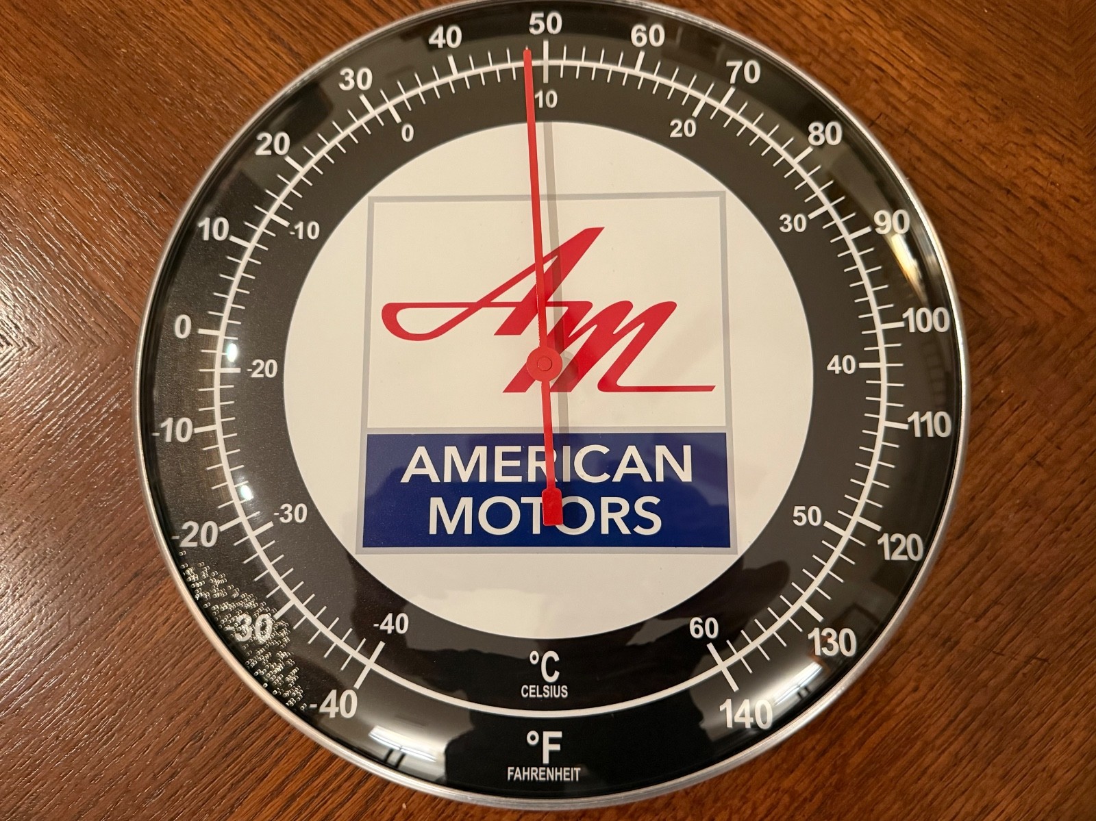 AMERICAN MOTORS 12″ Indoor Thermometer Sign Glass Cover