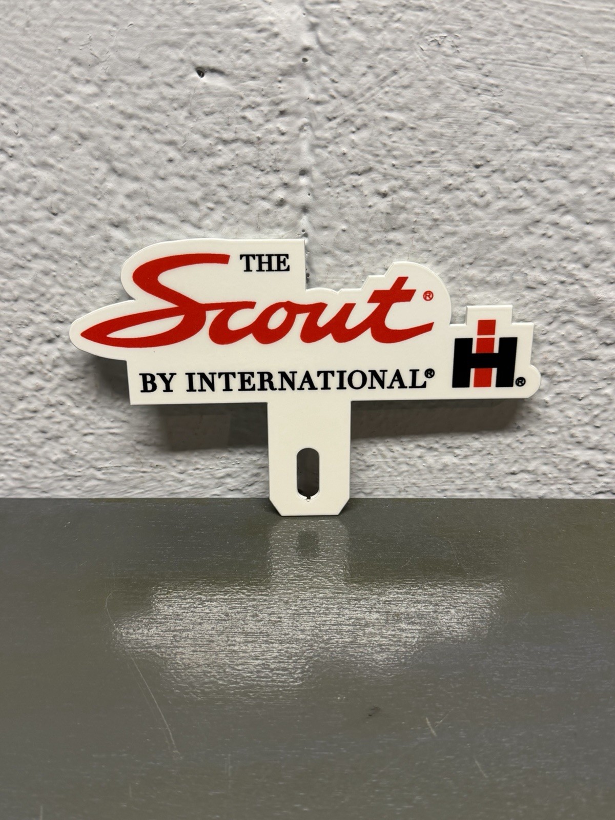 IH International Harvester Scout Plate Topper Gas Oil Farm Agriculture Tractor