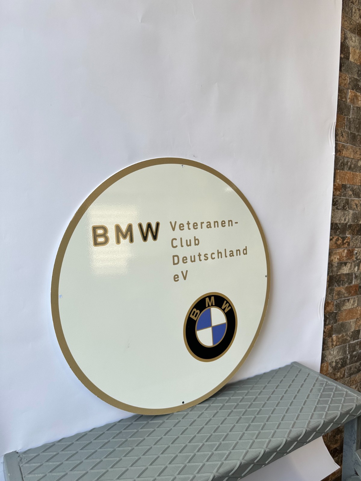 BMW Veteranen Club Deutschland e.V. Sign Official Heritage Emblem Metal Sign