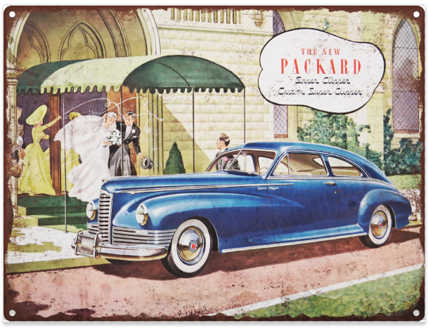 1940 Packard Super Clipper Custom Mancave Metal Sign Repro 9×12″ 60295