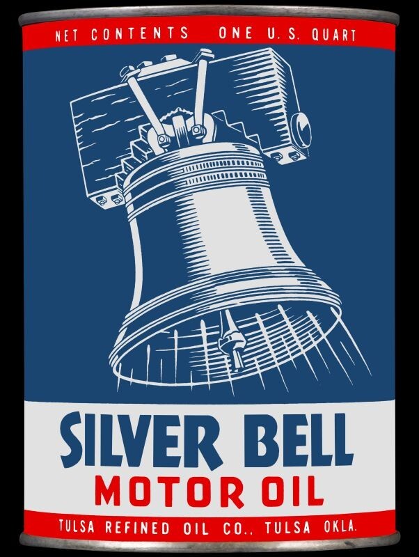 Silver Bell Motor Oil of Tulsa Oklahoma NEW METAL SIGN: 9×12″ Ships Free
