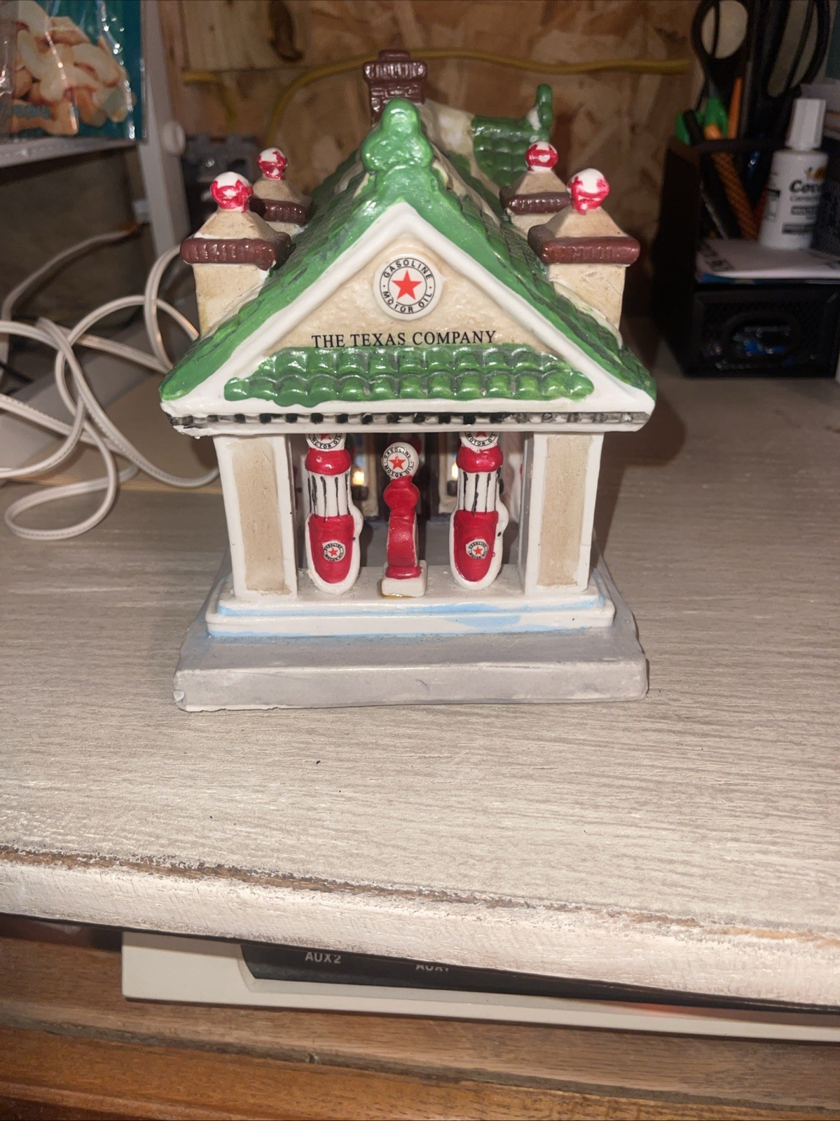 The Texas Company Vintage Porcelain Gas