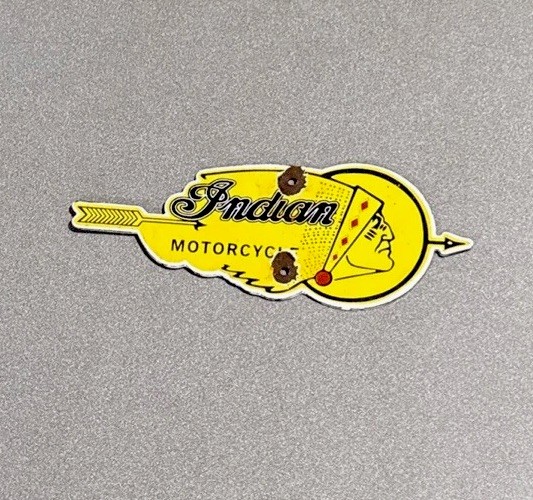 VINTAGE INDIAN ARROW BIKE PORCELAIN SIGN CAR GAS TRUCK MOTORCYCLE OIL