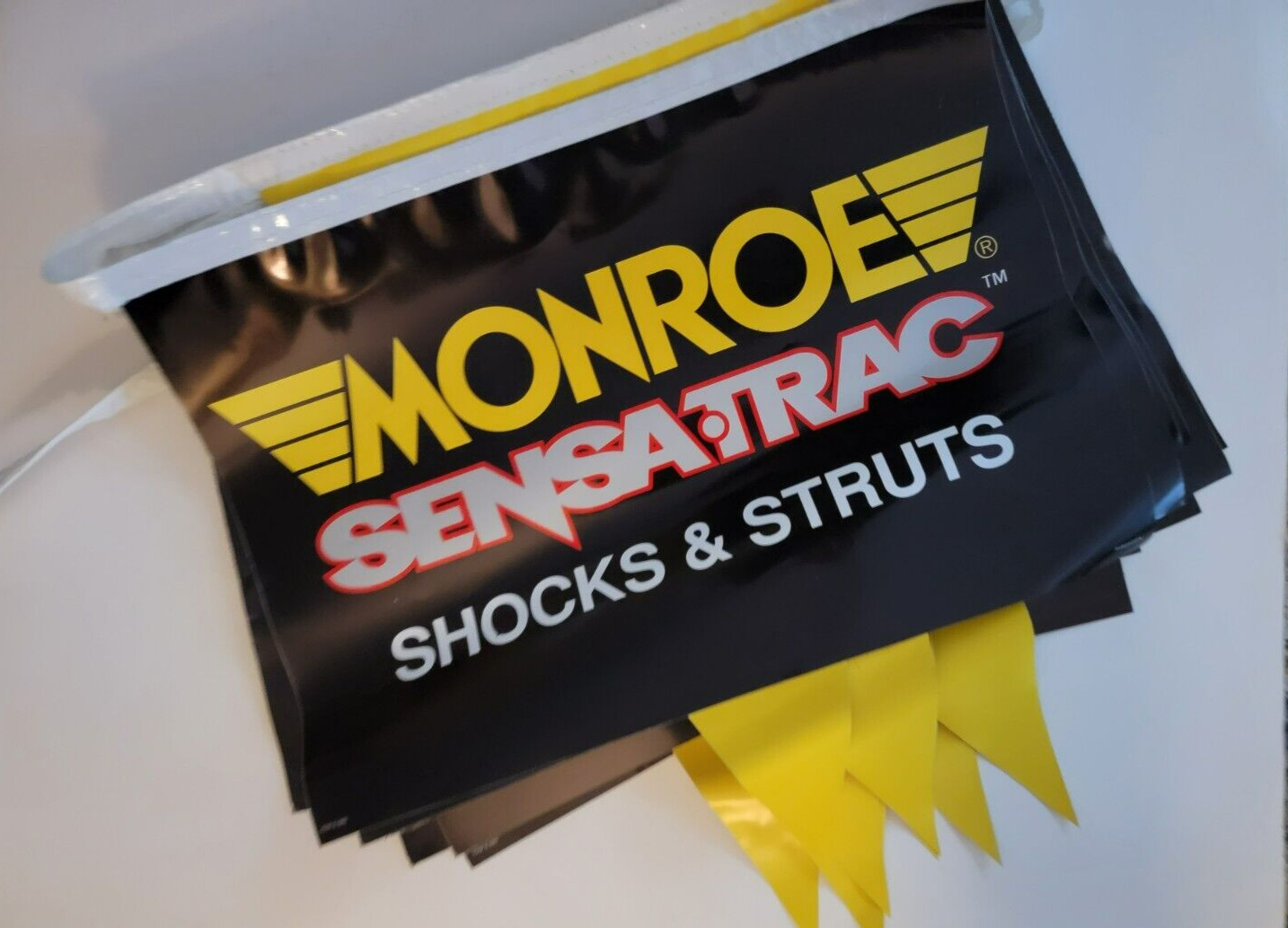 Vtg MONROE SHOCKS And STRUTS BANNER 90s 20ft Man Cave Decor