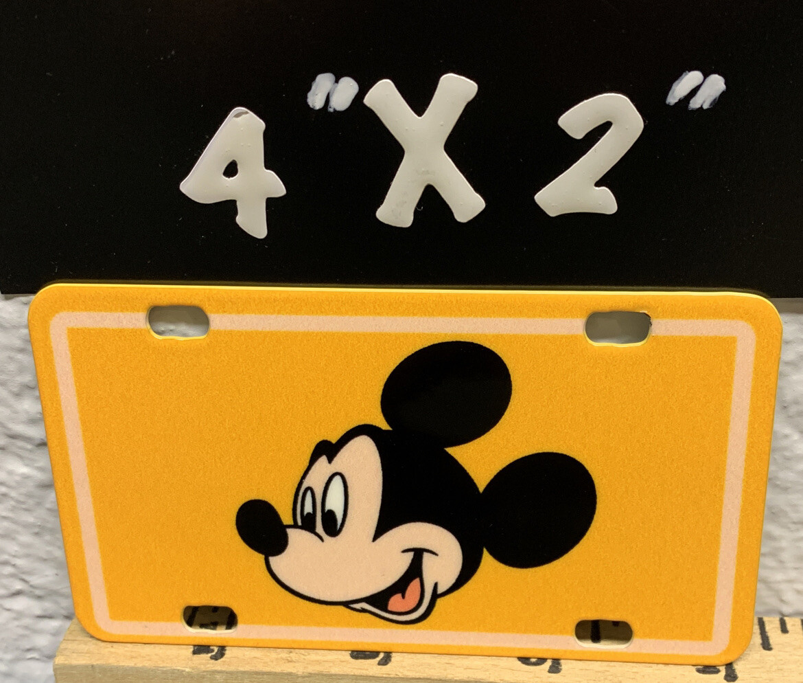 MICKEY MOUSE Bicycle Plate Metal Sign Cartoon Character TV Show Comic Books Gas