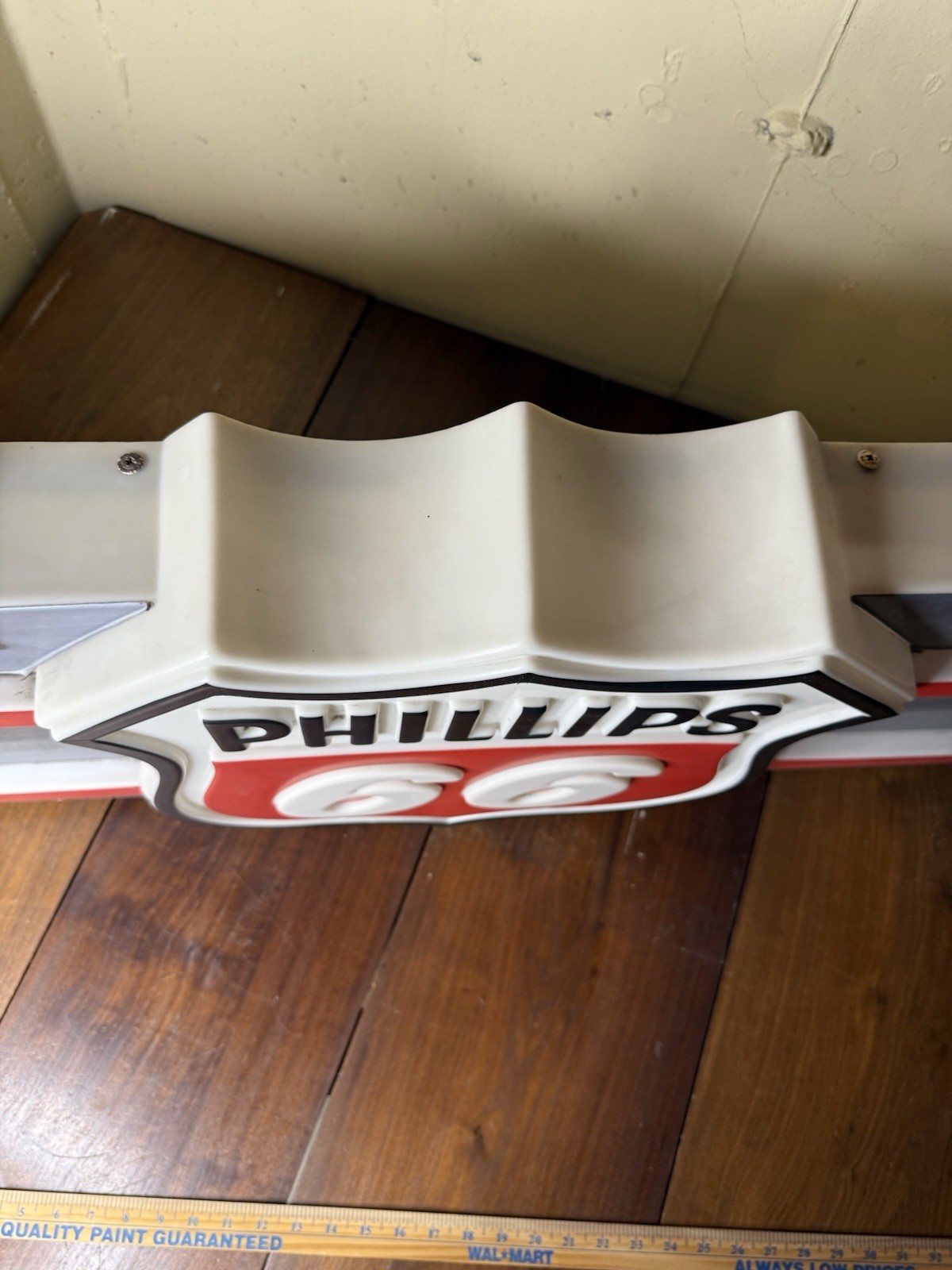 PHILLIPS 66 GAS PUMP TOPPER SIGN AUTHENTIC GAS STATION SIGN VTG HUGE RARE SIGN
