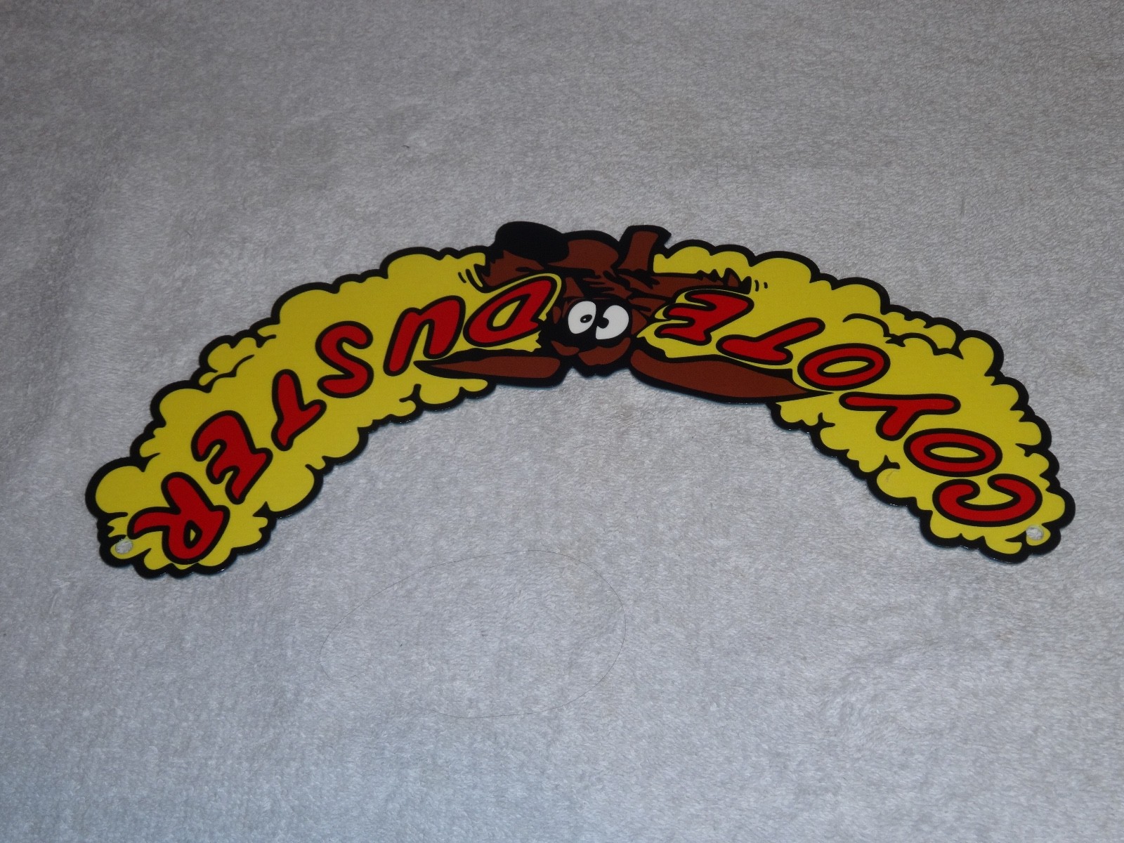 VINTAGE 1969 PLYMOUTH ROAD RUNNER COYOTE DUSTER METAL GASOLINE OIL SIGN! WILE E.