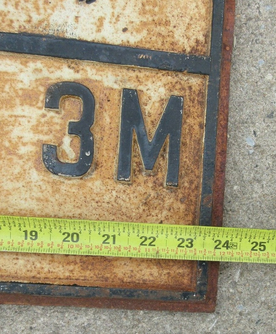 1890s Cast Iron Street Sign New Jersey Garden State Cohansey Hancocks Bridge