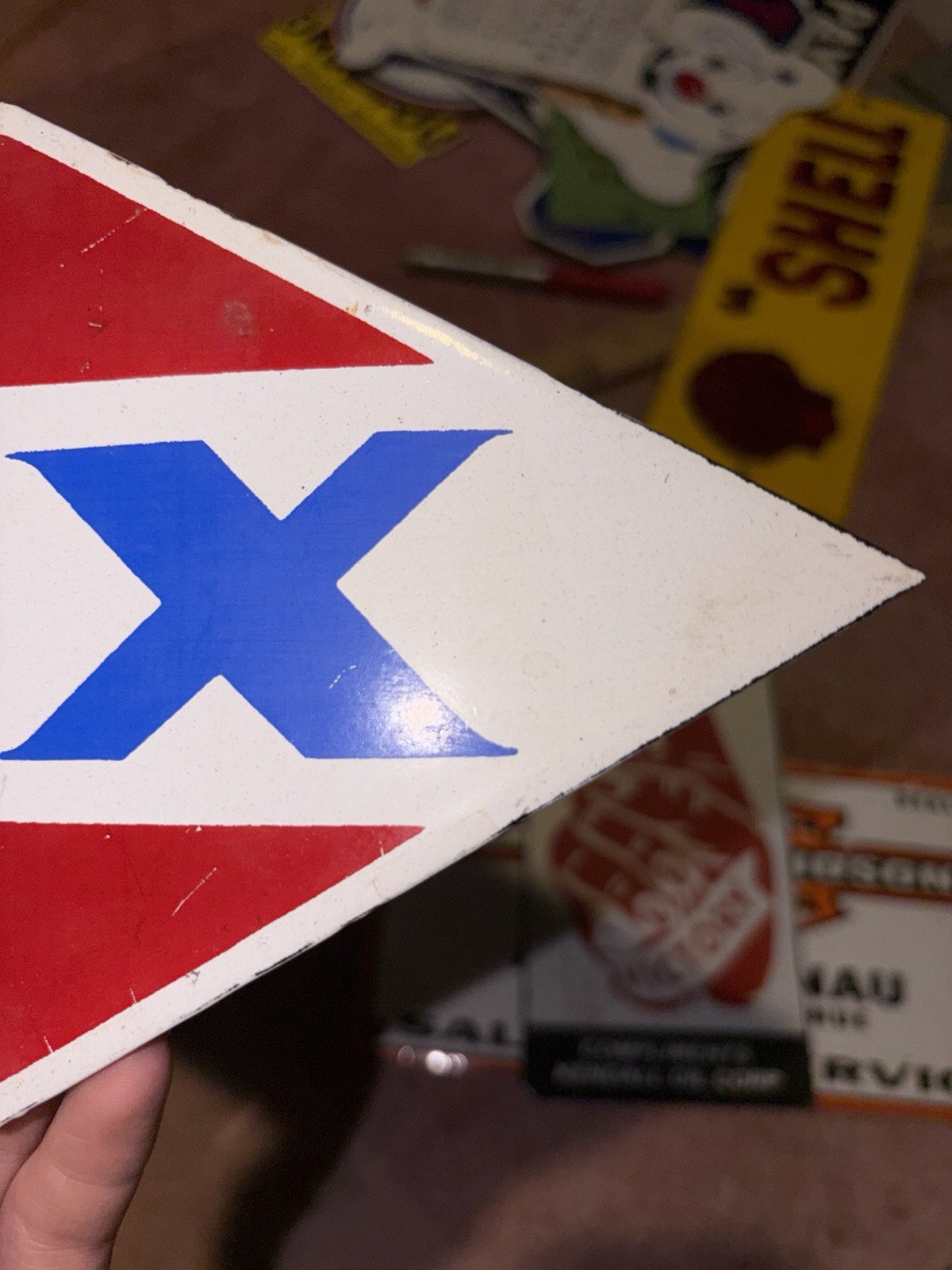 Porcelain DX Sign