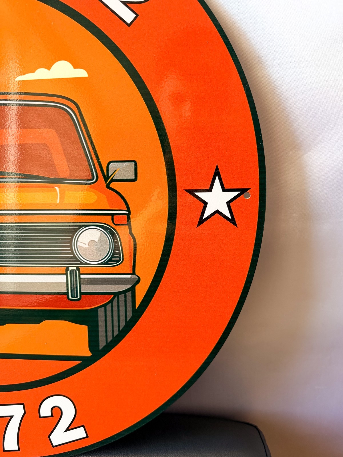 1972 BMW 2002 Bavarian Classic Reborn Heavy Metal Sign XL – 19.7″ (50cm)