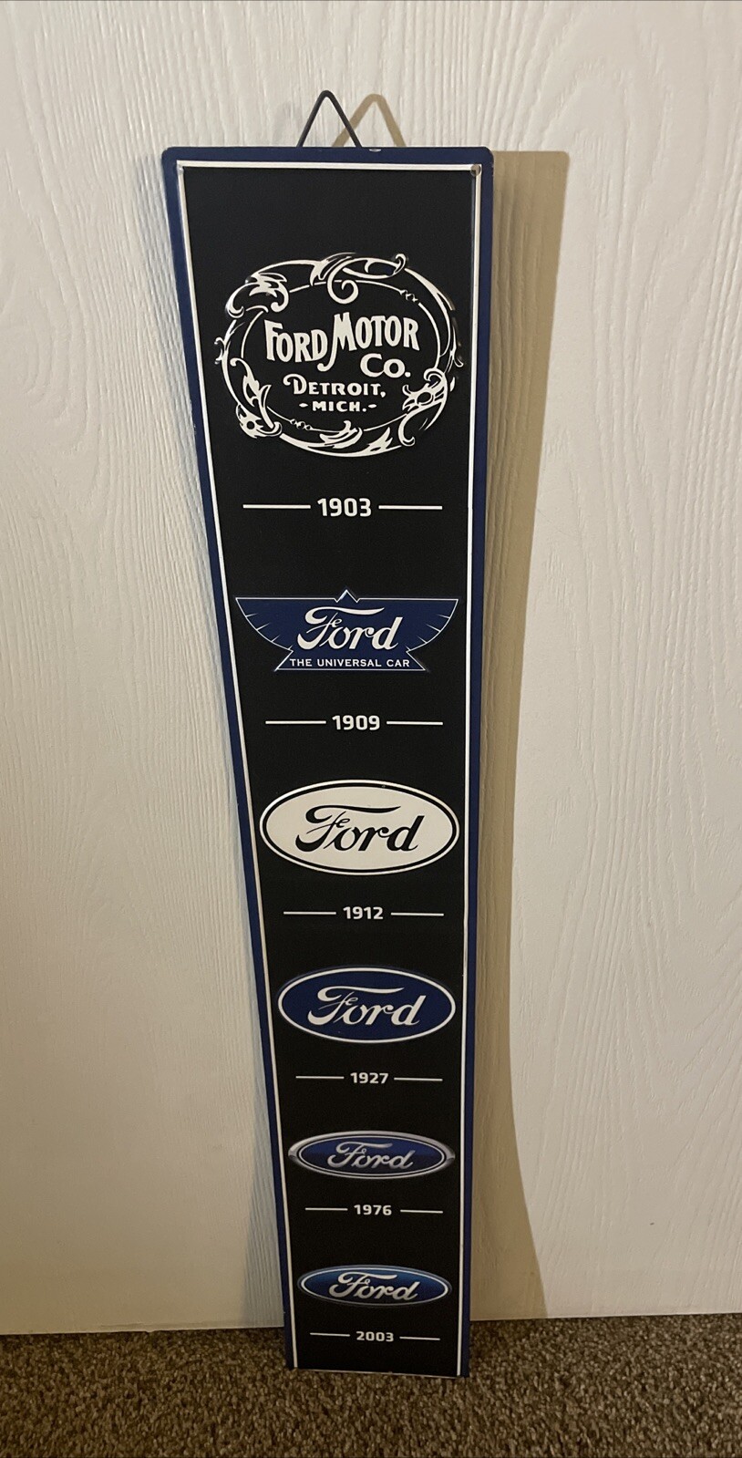 Ford Motor Co Sign 1903 To 2003 – 29” L & 5” Width – Collector’s Item – New!