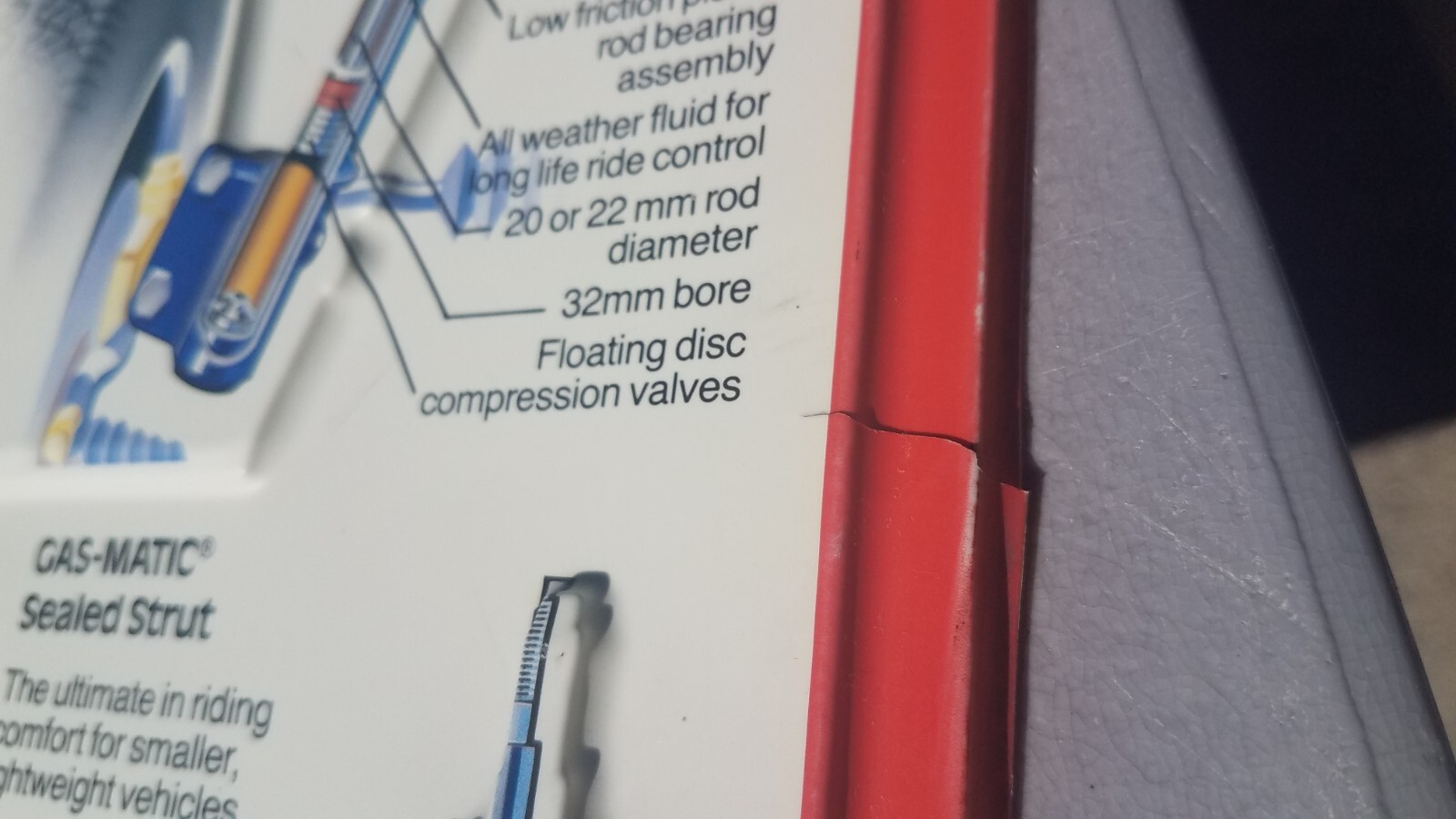 1988 Large Monroe Shocks Struts Springs Embossed 3D Vaccuform Plastic Sign