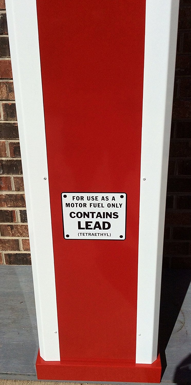 NEW STANDARD REPLICA GAS PUMP – ANTIQUE REPRODUCTION (WHITE & RED) – FREE SHIP*