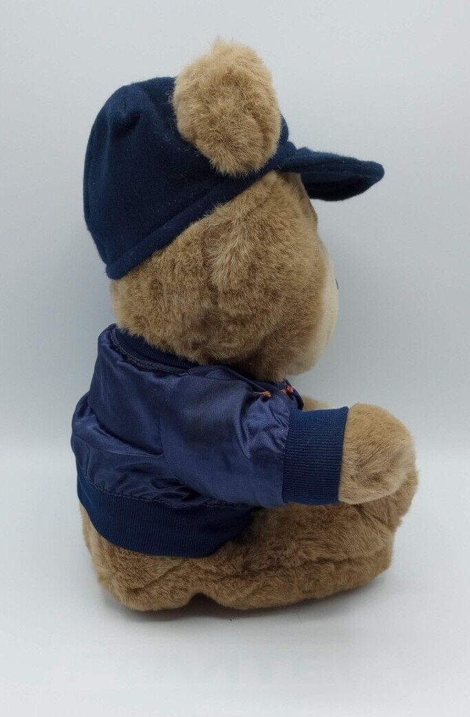 Vintage 1983 Champion Spark Plug Plush Toy Teddy Bear Automobilia Advertising