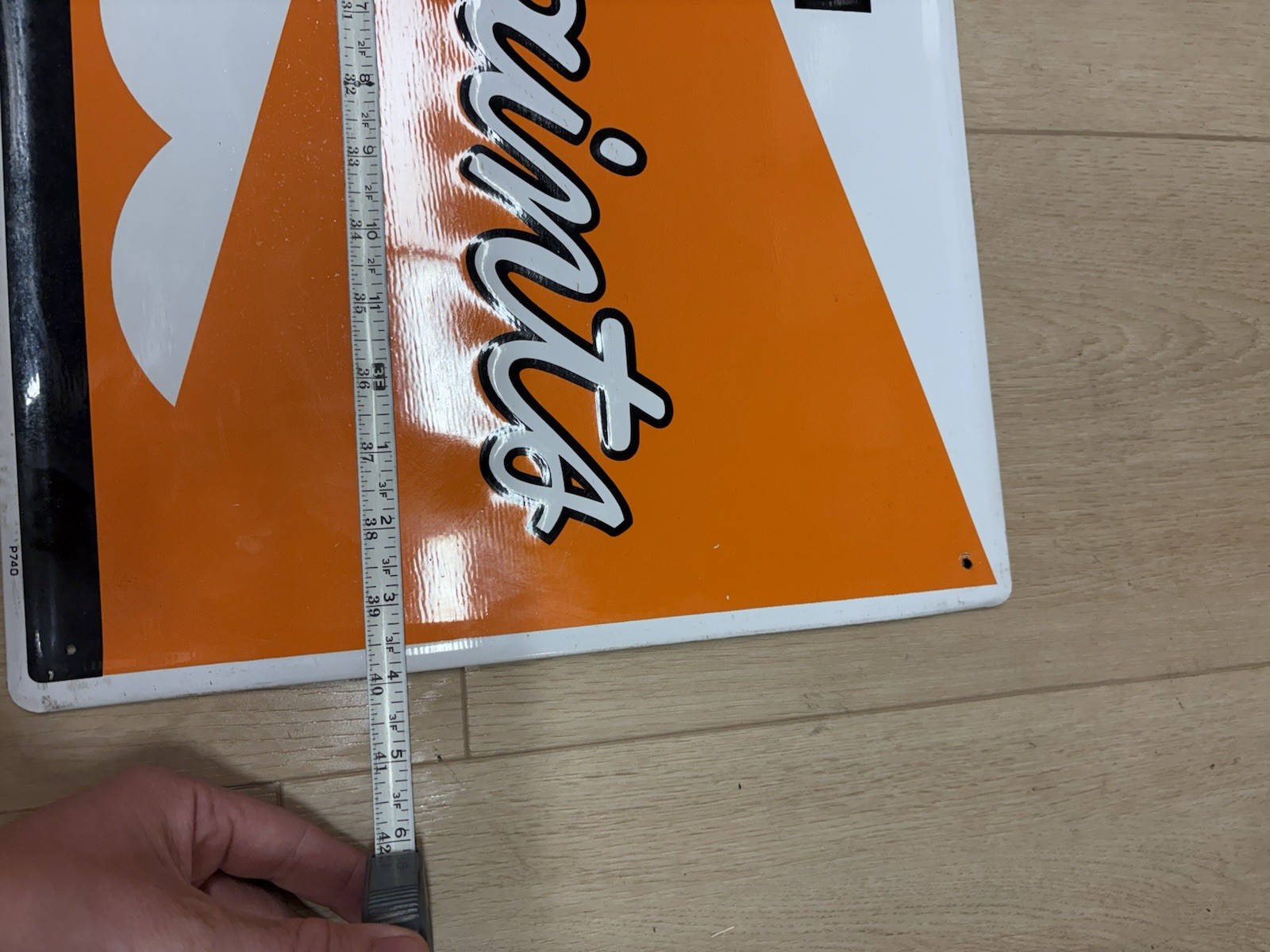 Vintage Pettit Marine Paint Tin/Metal 40” X 14” SCIOTO SIGNS® KENTON, OHIO 1988