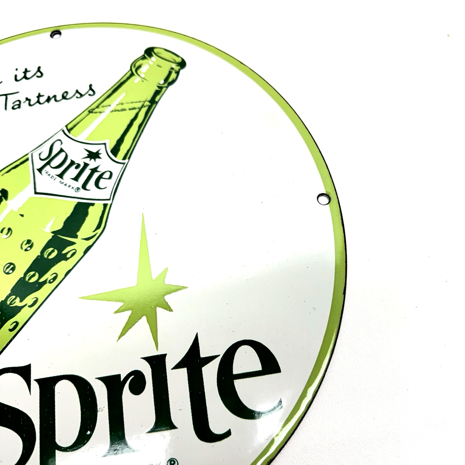 Sprite Soda -Vintage Porcelain Enamel Sign Service Station Pop – Americana