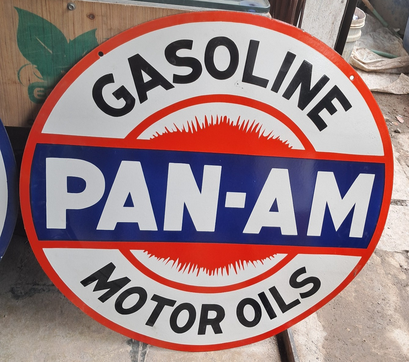 4 Porcelain Enamel Sign 30 x 30 Inches 2 Sided