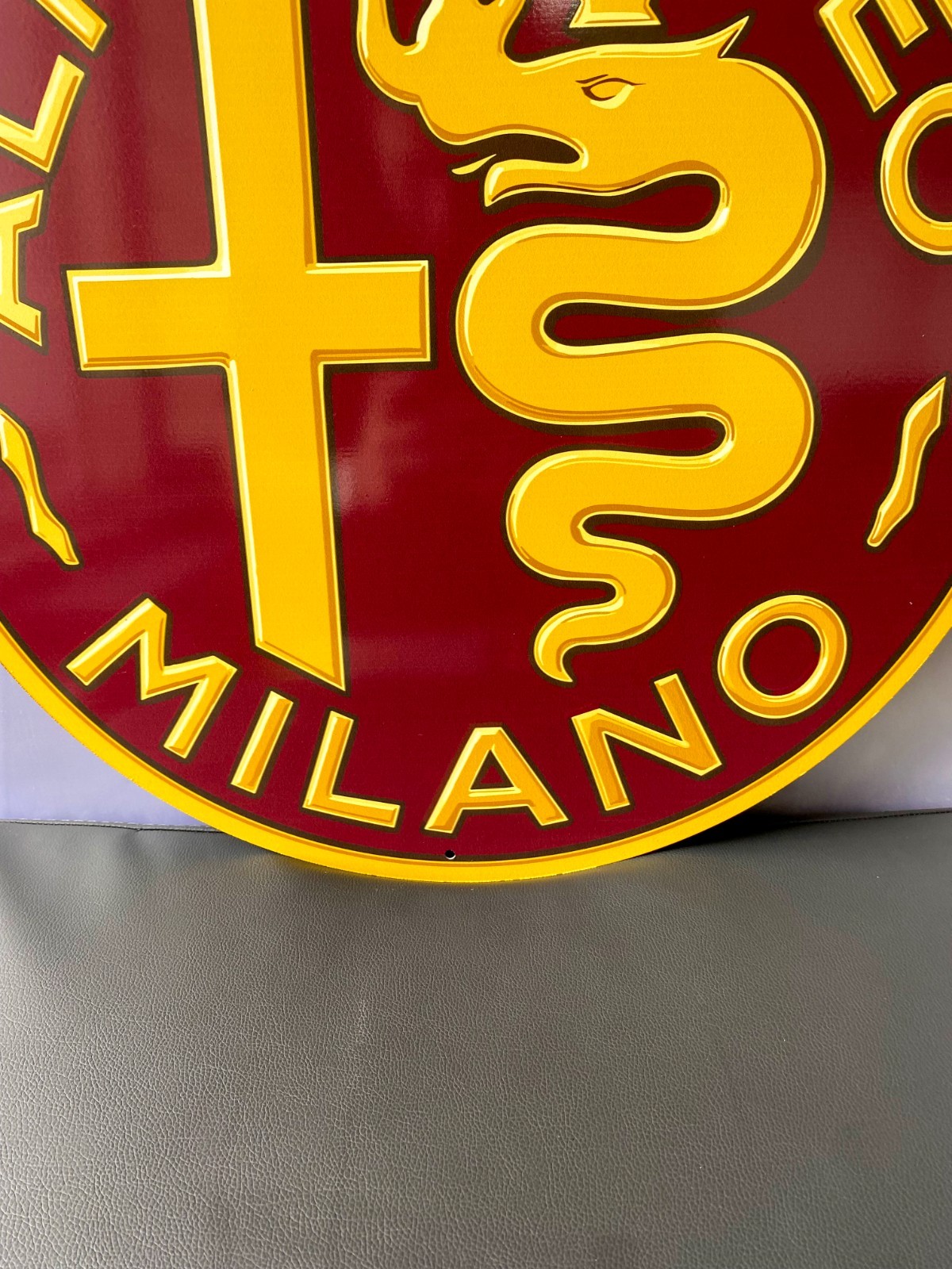 Alfa Romeo Milano – Heritage Emblem Heavy Metal Sign – 19.7″ (50cm)